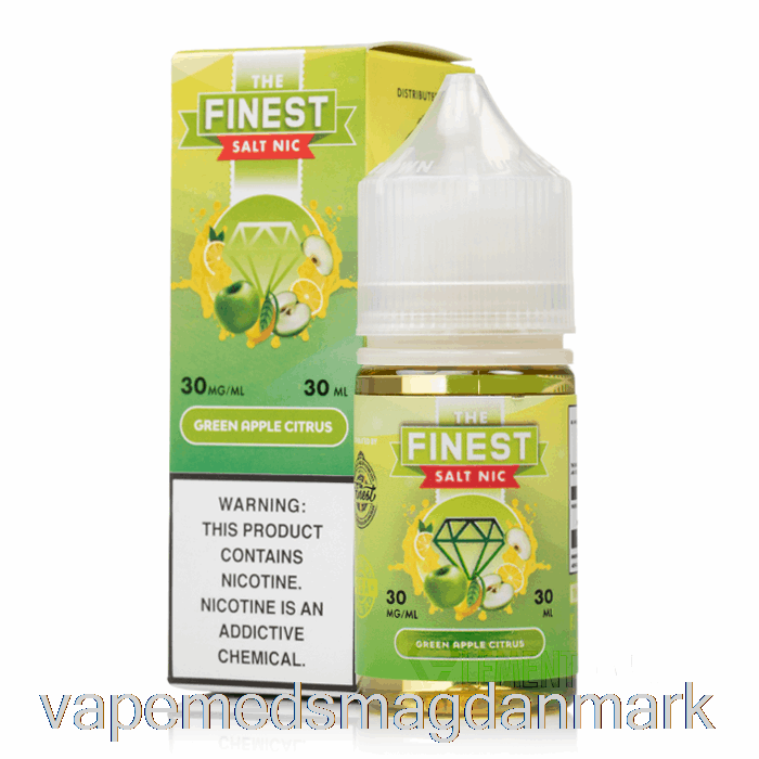 Engangs Vape Danmark Grønt æble Citrus - Den Fineste Sådan Udgave Salt Nic - 30ml 50mg